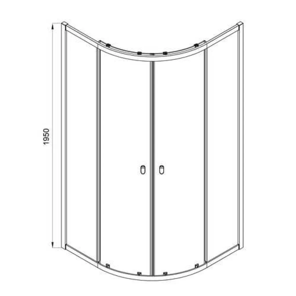 Душевая кабина Koller Pool Line ARC 900x900 black matt (1440652403)- Фото 2